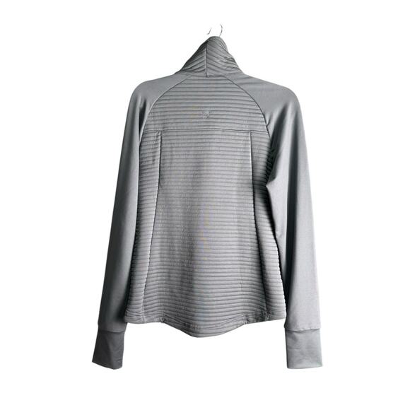 5.11 Tactical Womens Medium Gray Crystal Hybrid Jacket Full Zip Pocket Thumbhole - Picture 9 of 15